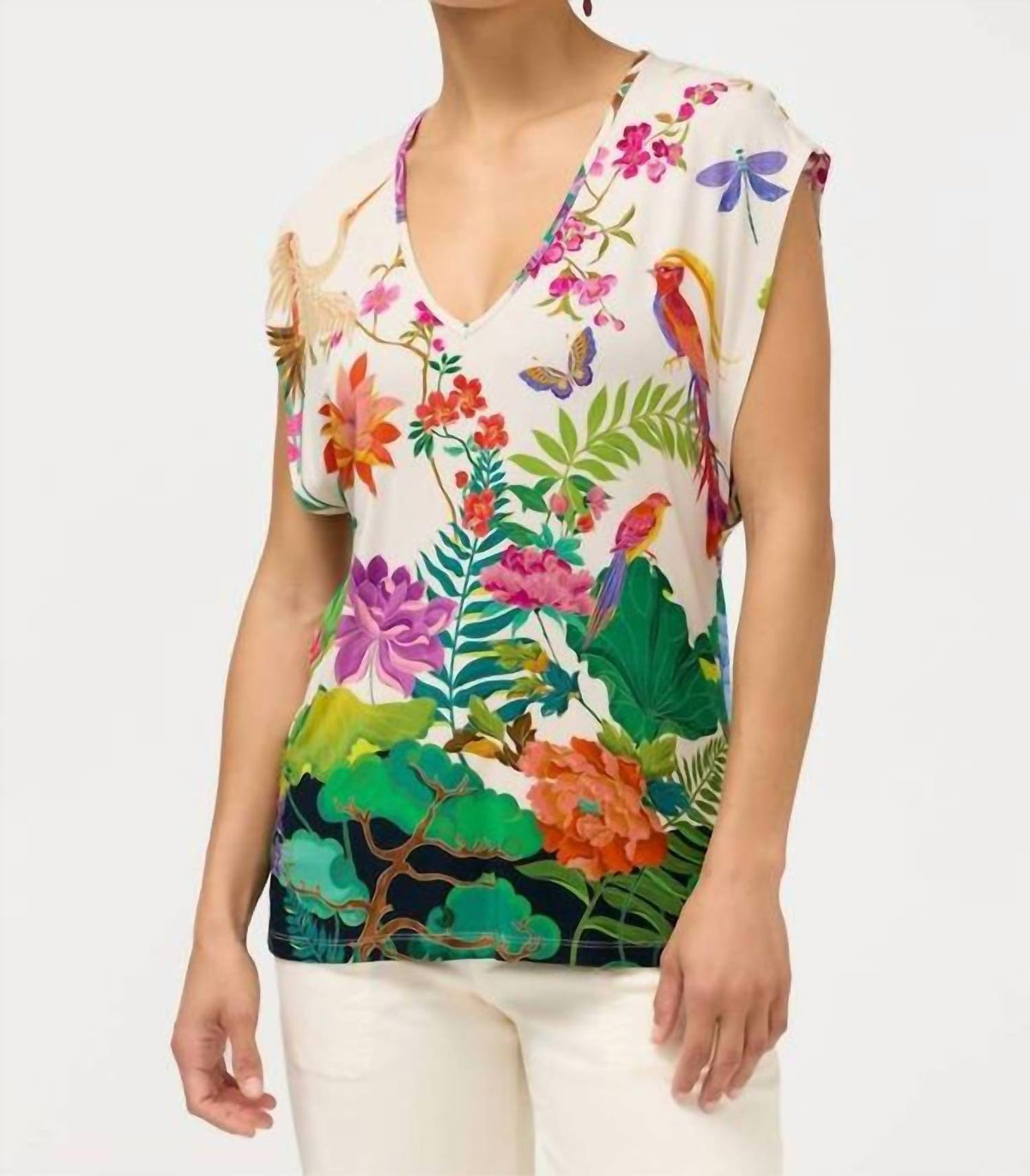 Johnny Was - JANIE FAVORITE DEEP SCOOP TOP