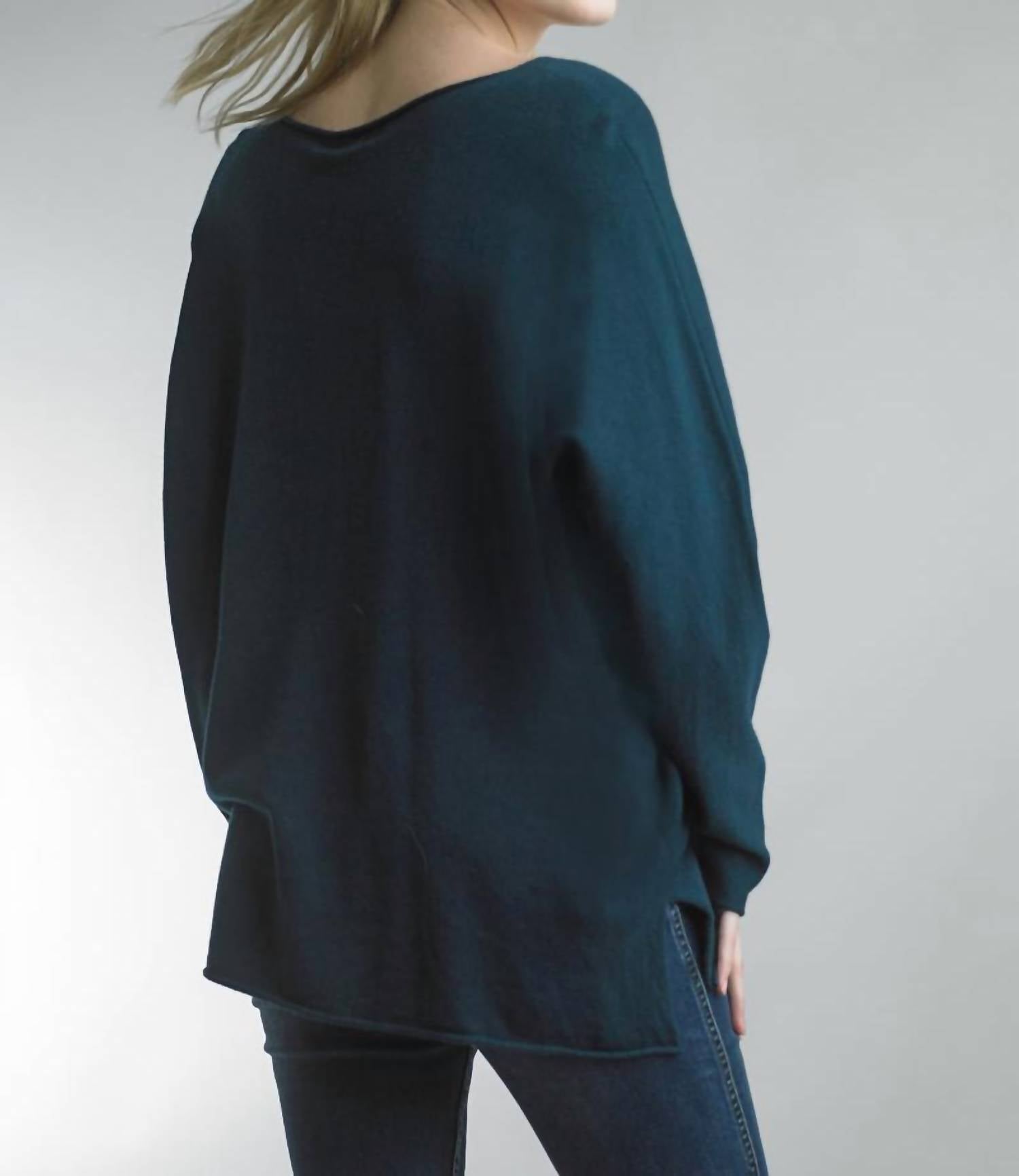 Tempo Paris - V-neck Tunic Cozy Sweater