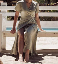 Reset By Jane - Emerson V Neck Wrap Dress