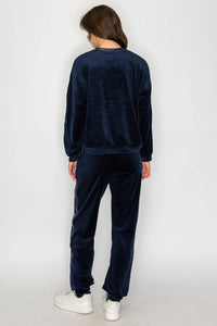 Knit Riot - Velour Track Jogger Pants