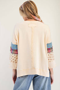 Easel - Print Mix Mineral Washed Hoodie Pullover