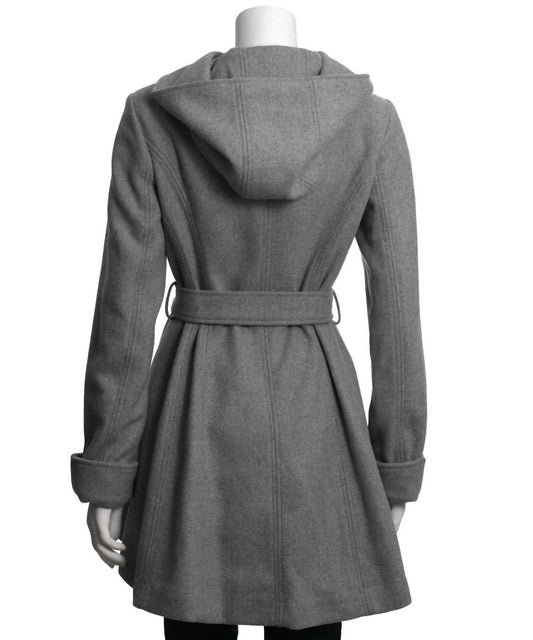 Jessica Simpson - Women's Double Breasted Hooded Coat