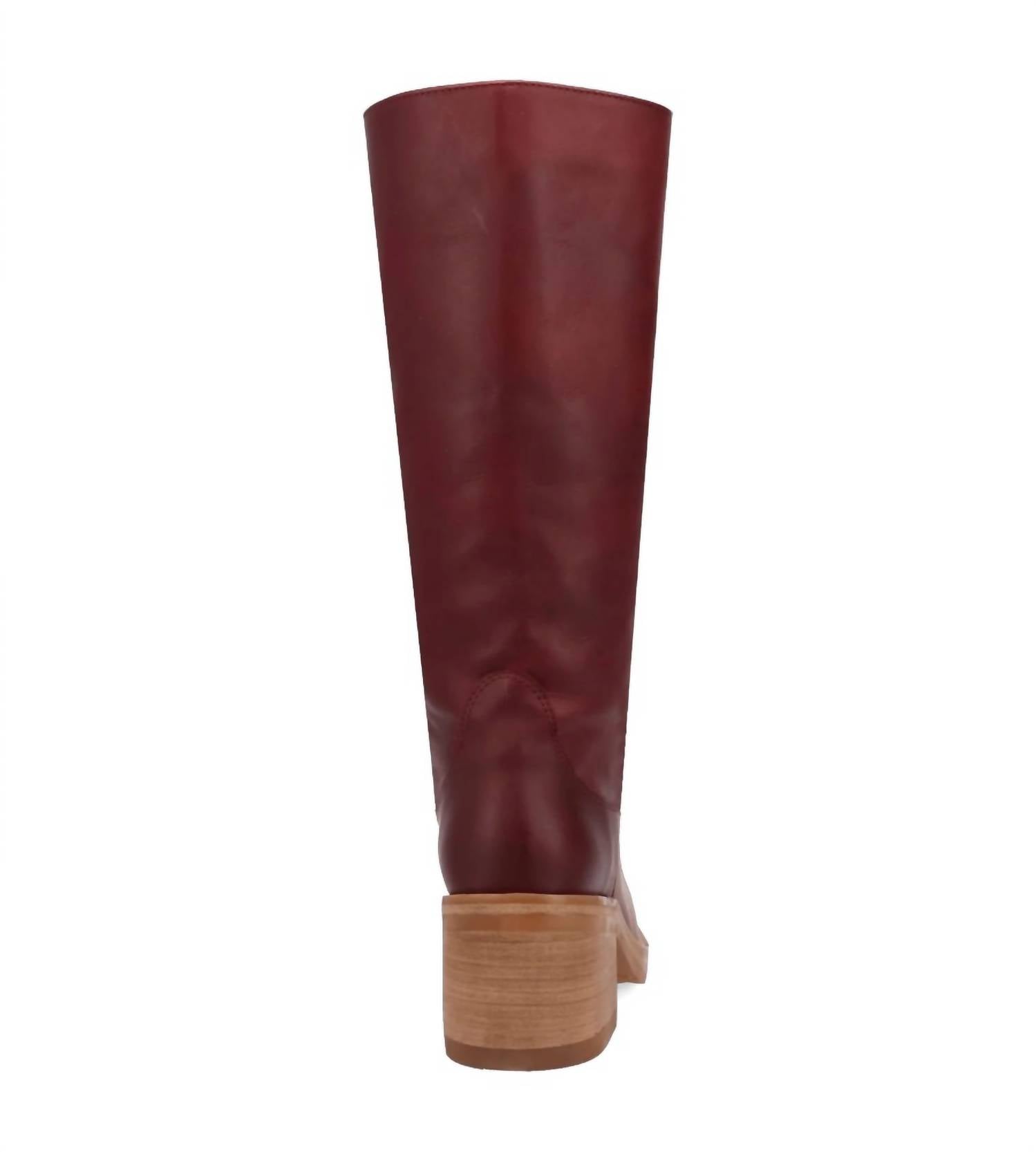 DAN POST. Women's Vagabond Leather Boot in merlot - women's shoe - view 5