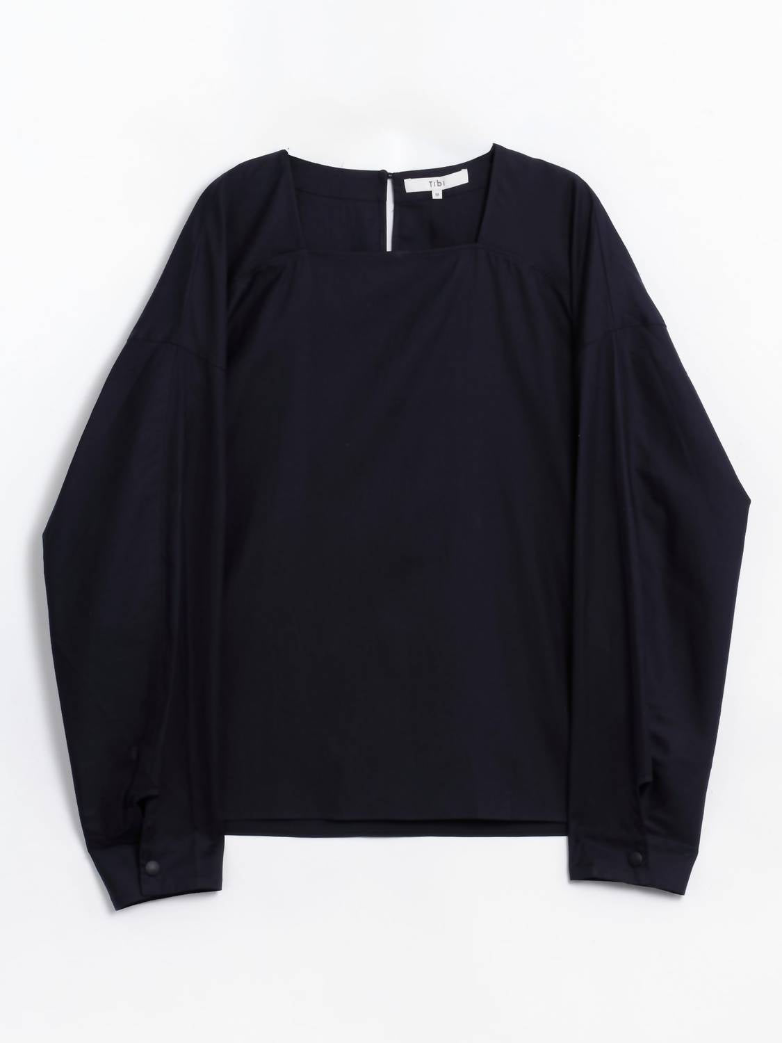 Tibi - Women's Lyocell Drape Squareneck Top