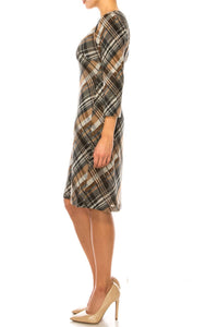 Connected Apparel - Long Sleeve Sheath Dress