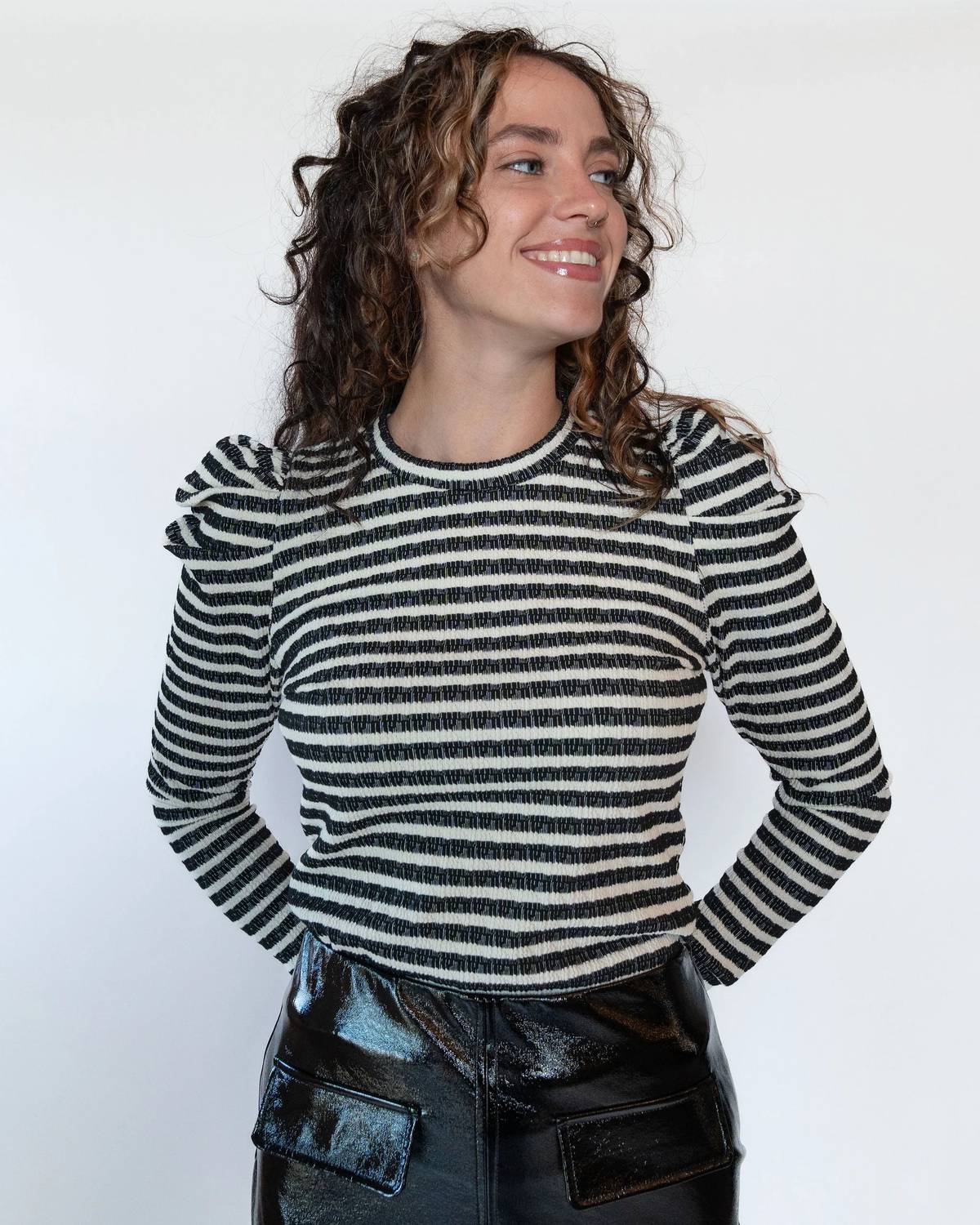 Fifteen Twenty - LEILA PUFF SLEEVE TOP
