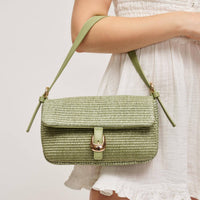 Urban Expressions - Women's Gloria Straw Crossbody Bag