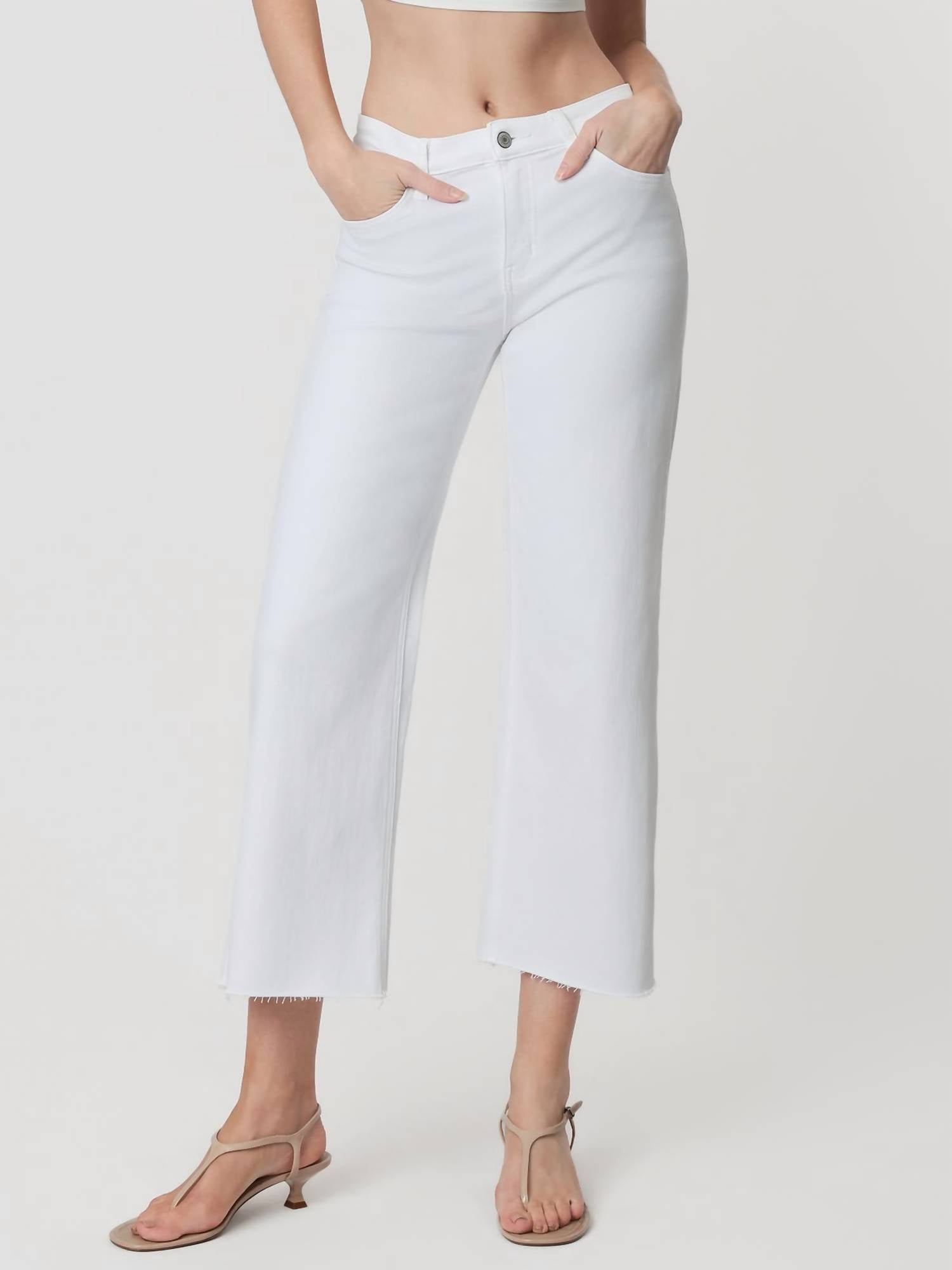 VERVET BY FLYING MONKEY Olivia Jeans in white - women's pants - view 4