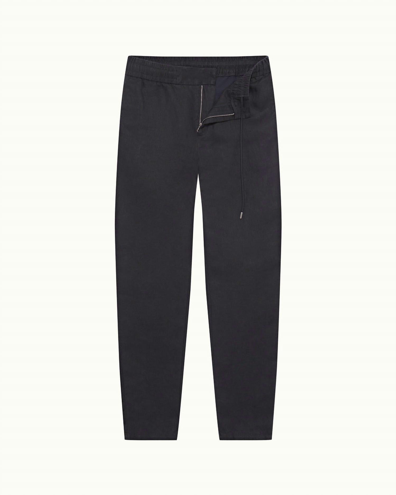Orlebar Brown Cornell Linen Trouser in night iris - men's pants - view 5