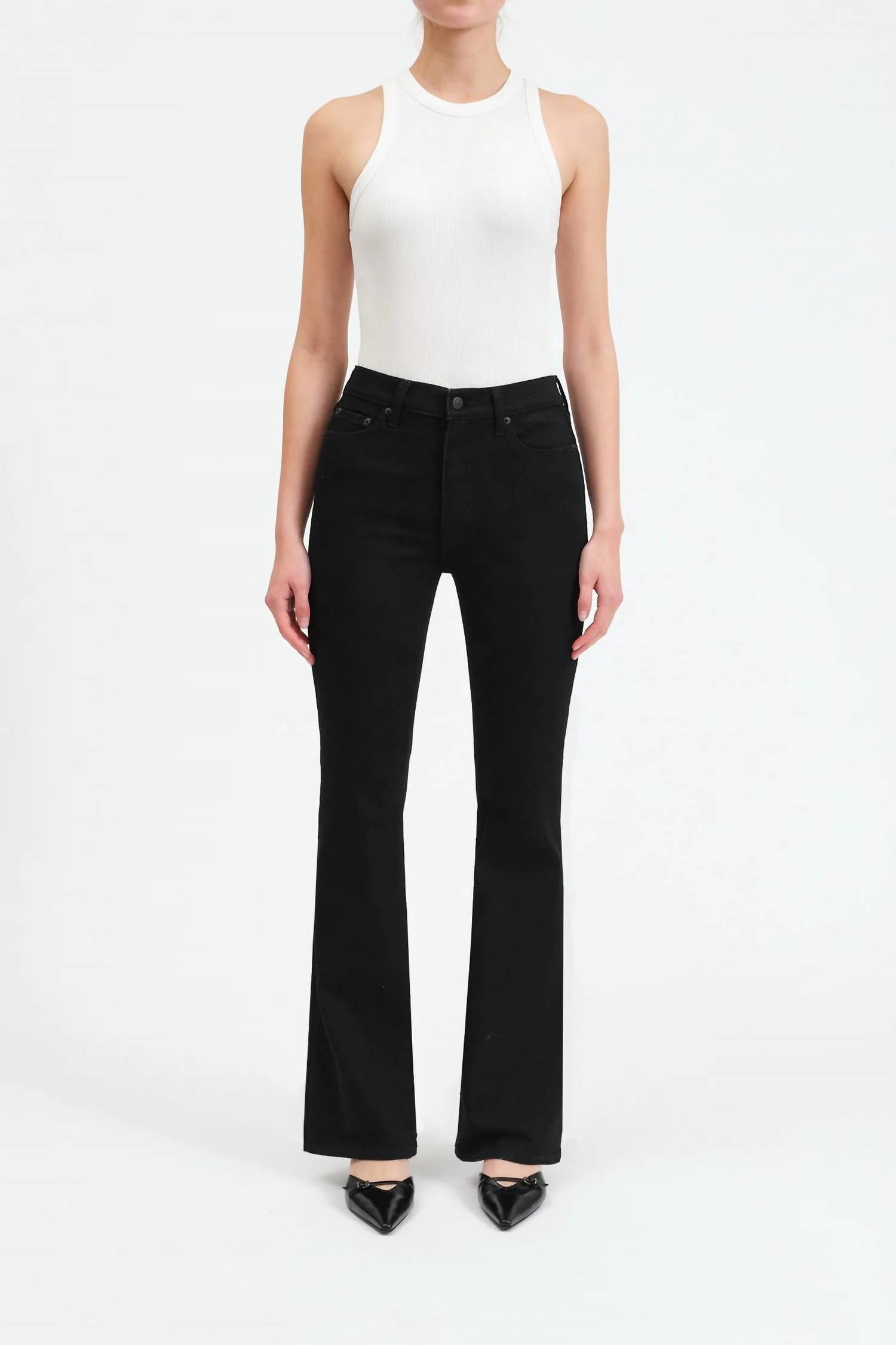 DAZE Cover Girl Mid Rise Boot Cut Jeans in after party - women's jeans
