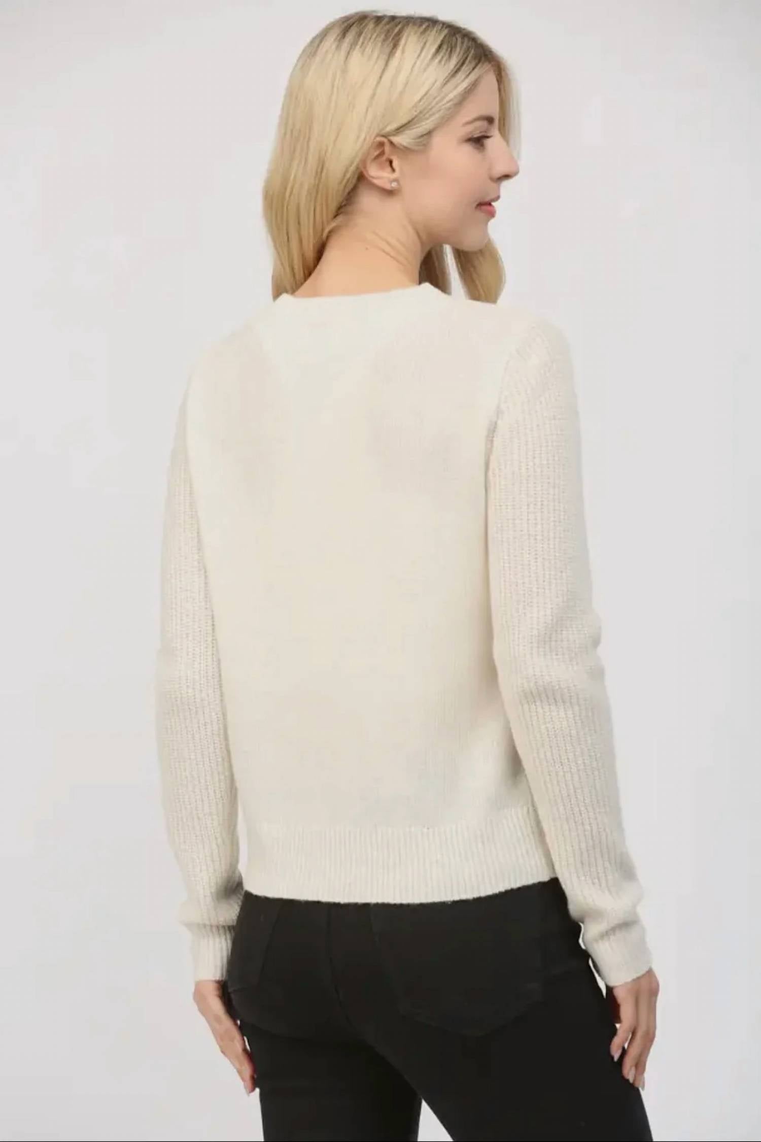 Fate - Bow Trimmed Cardigan