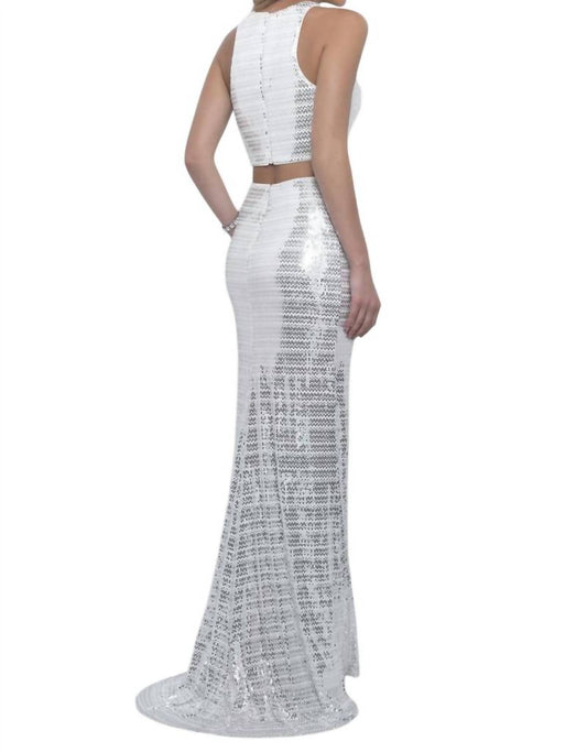 Blush Prom - Novelty Sequin Two Piece Gown