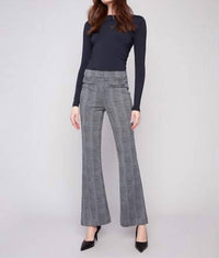 Charlie B - Glen Plaid Flare Pants