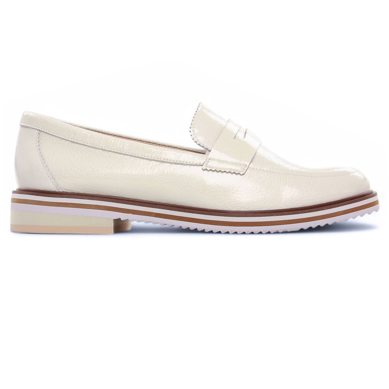 Regarde Le Ciel Women's Dalma Loafers in rock white - women's flats - detail view