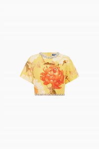 Leo Lin - Indie Embellished Short Sleeve Top