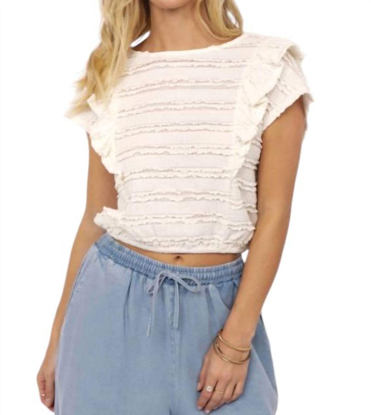 Sadie & Sage - Wind Calls Ruffle Top