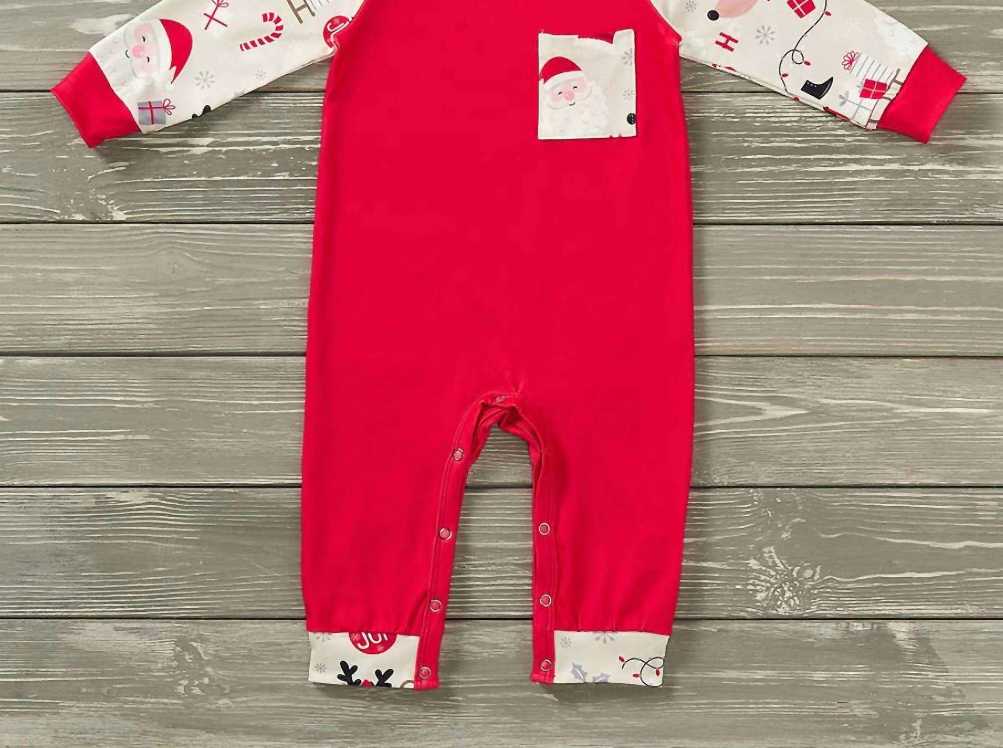 Pete + Lucy - Boys Santa's Sleigh Romper
