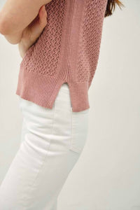 Be Cool - Crochet Sleeveless Knit Sweater