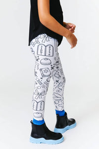 Girl's Hanukkah Coloring Leggings