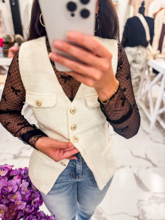 Zoe And Claire - Women's The French 75 Tweed Vest