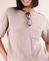 Kld. Signature - Striped Textured Top