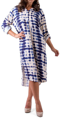 Gigi Moda - Tie-dye Tunic Midi Dress
