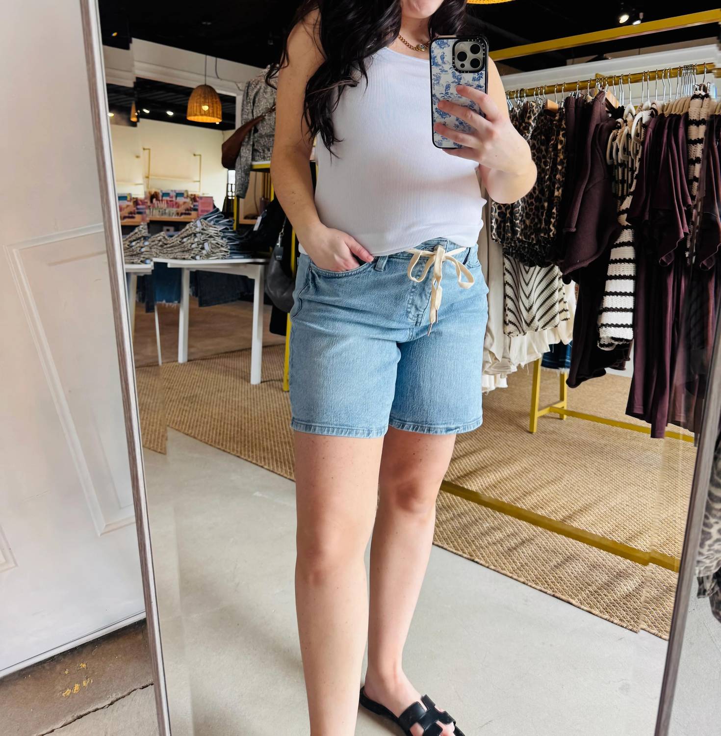 Royalty For Me - Women's Relaxed Front Tie Shorts