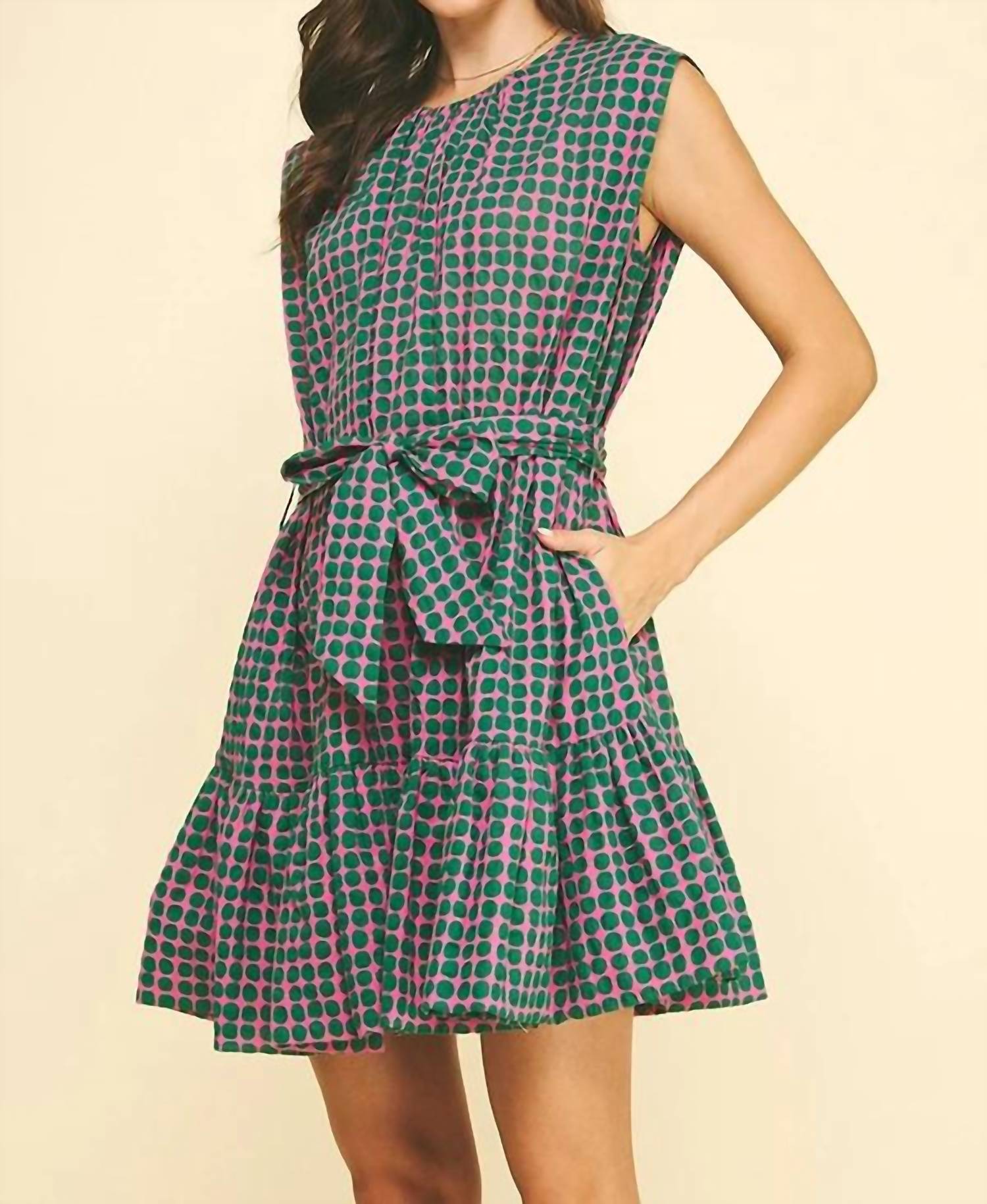 Pinch - Polka Dot Tiered Mini Dress