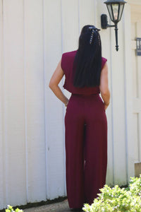 Glam - Cropped Vest & Pants Set