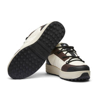 SWIMS Men's Snow Runner Low Sneakers in brown off white black - men's sneaker - detail view