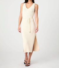 French Connection - Terry Spun V Neck Midi Dress