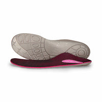 Aetrex Women's Speed Orthotics Insole in pink grey - women's sneaker - detail view