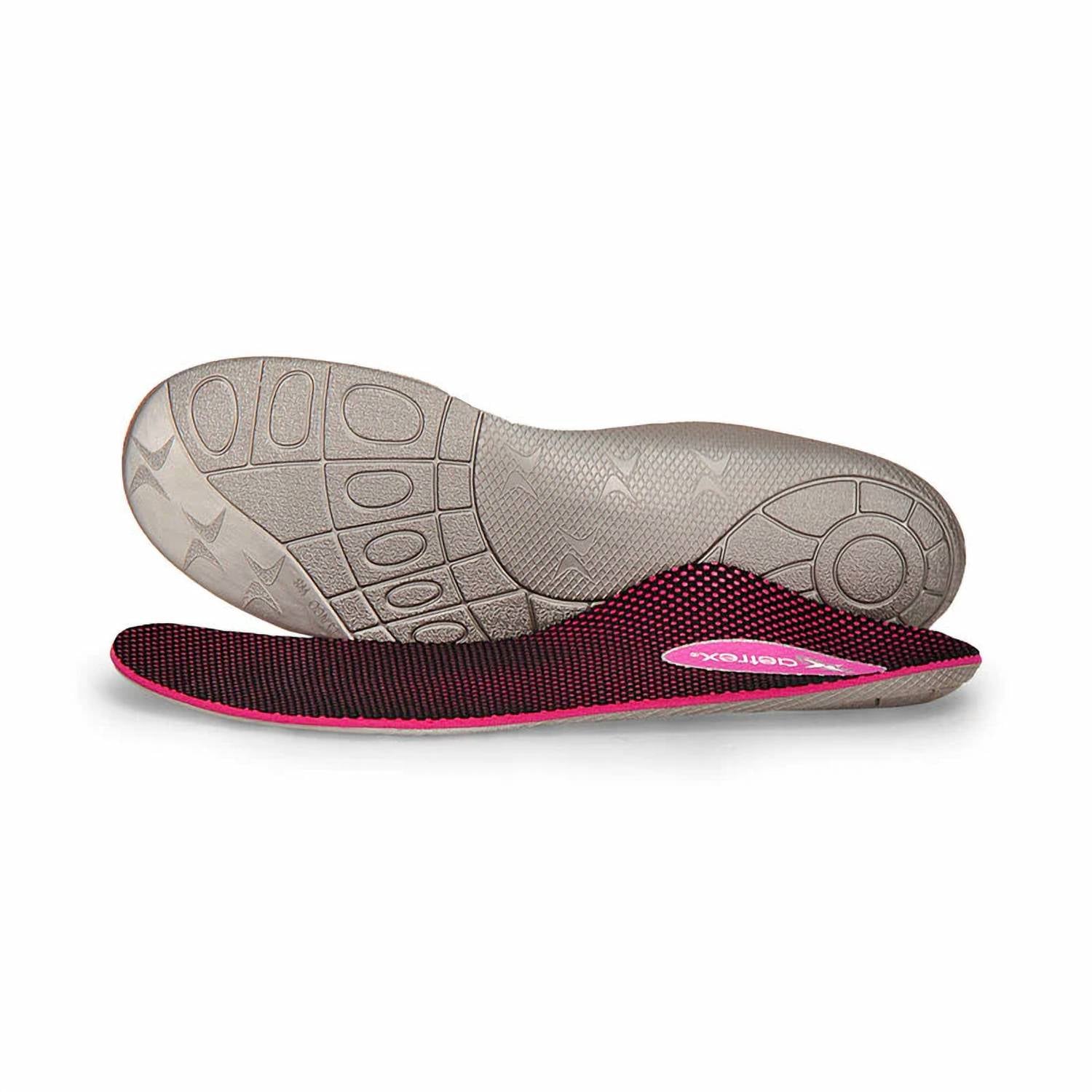 Aetrex Women's Speed Orthotics Insole in pink grey - women's sneaker - detail view