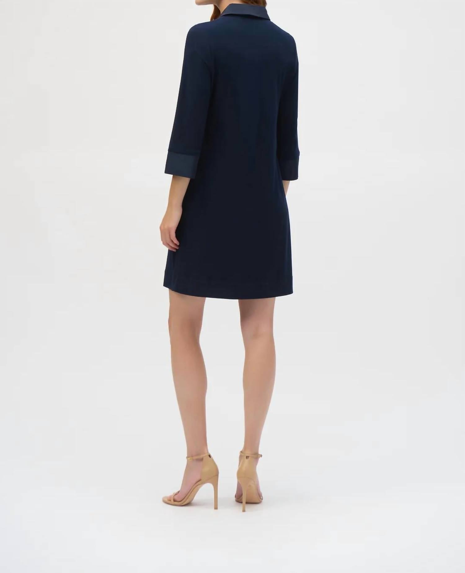 Joseph Ribkoff - Silky Knit and Memory Trapeze Dress