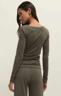 Z Supply - Renae Rib Long Sleeve Top