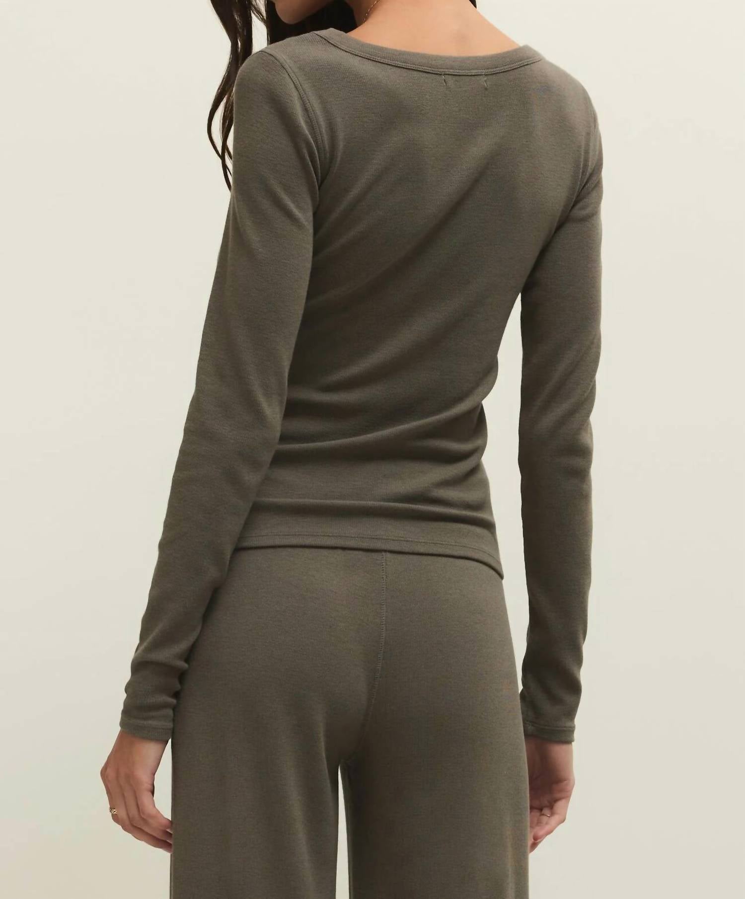Z Supply - Renae Rib Long Sleeve Top