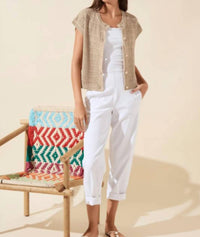 Lysse - Brisa Linen Mesh Sleeveless Cardigan