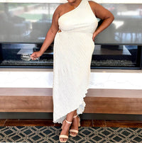 The Curve La - Lizzo One Shoulder Pleated Dress