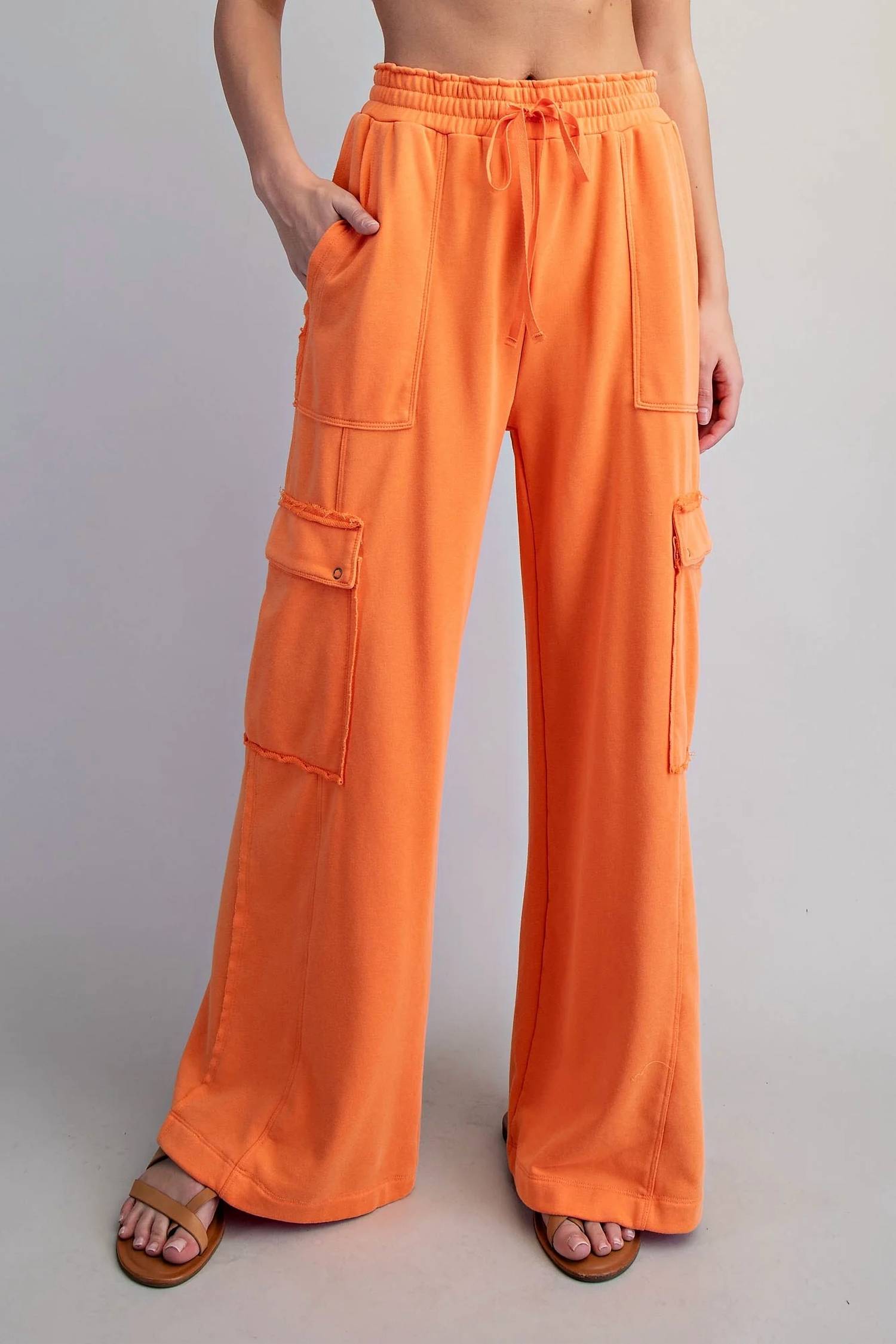 Ee:Some - Snow Washed Cargo Sweatpants