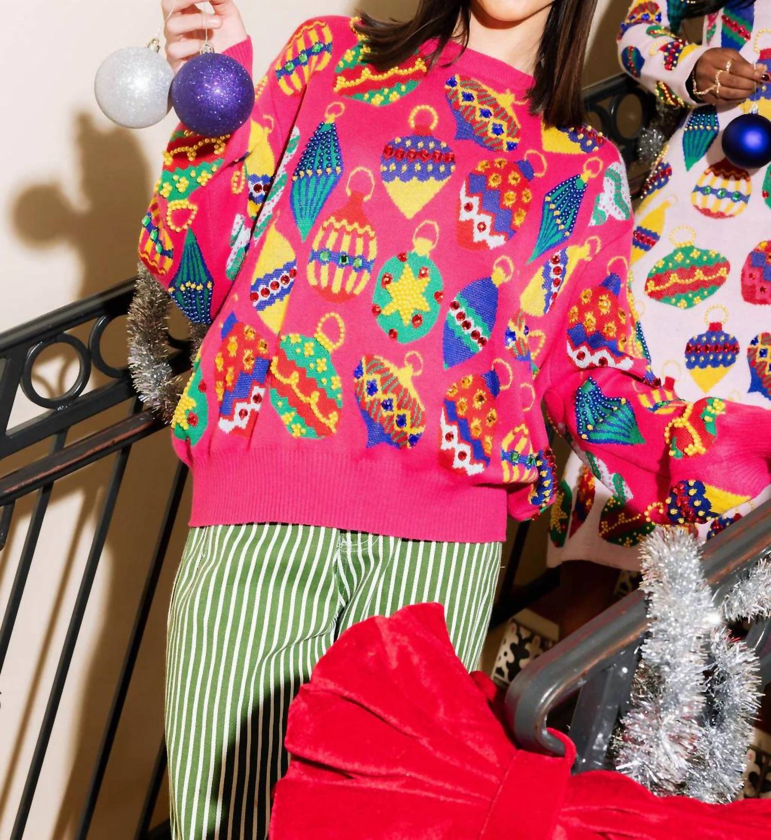 Queen Of Sparkles - Multi Jeweled Sweatshirt