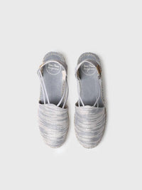 Toni Pons Women's Tania-zr Wedge Espadrilles With Elastic Straps in blau - women's shoe - alternate view