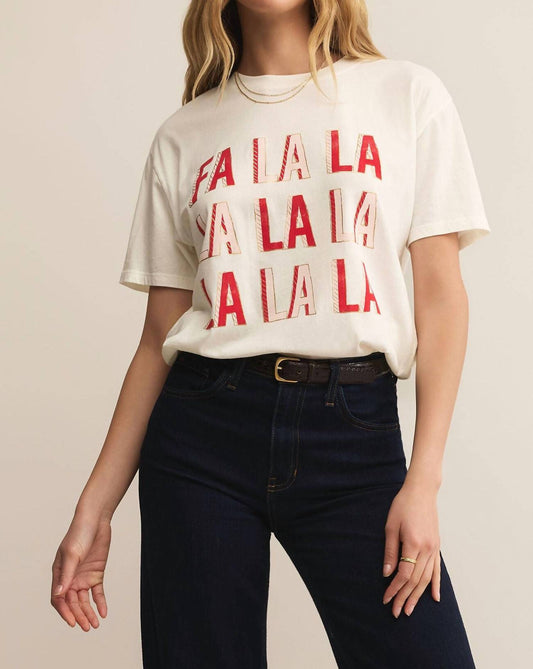 Z Supply - Falalalala Boyfriend Tee
