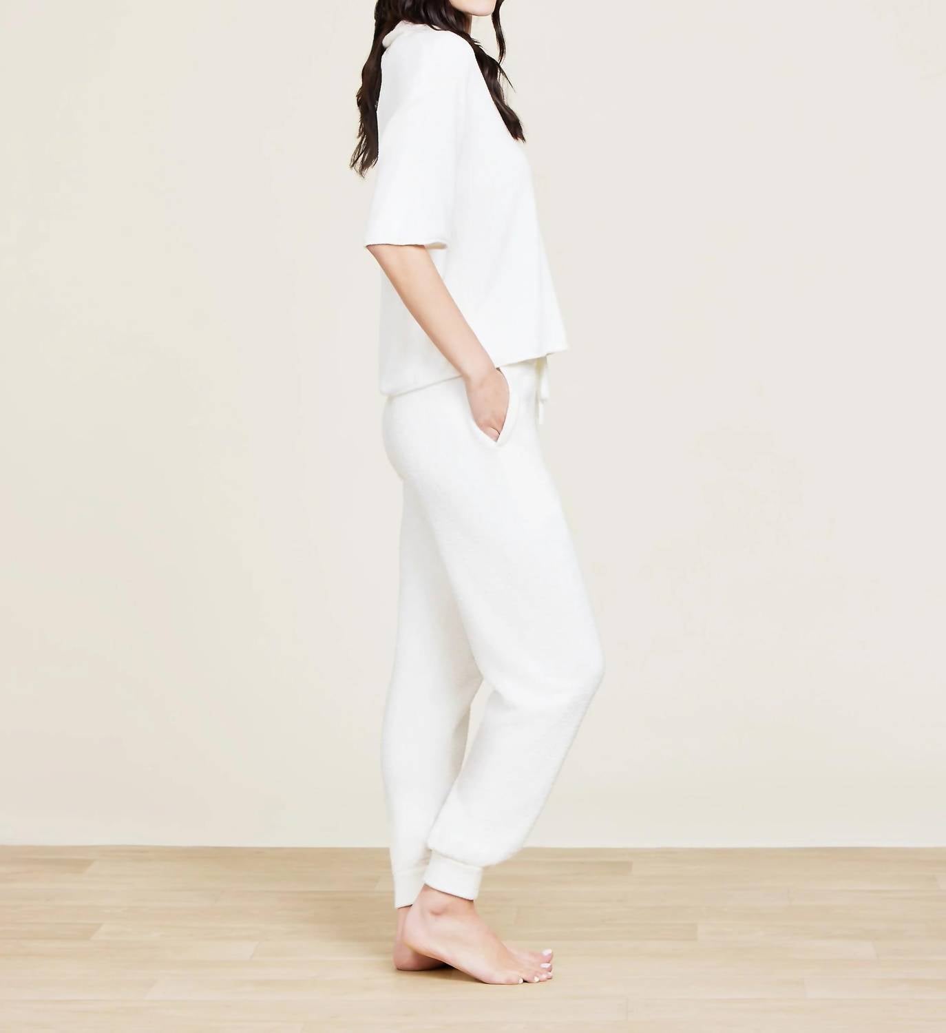 Barefoot Dreams - Collared Short Sleeve Top
