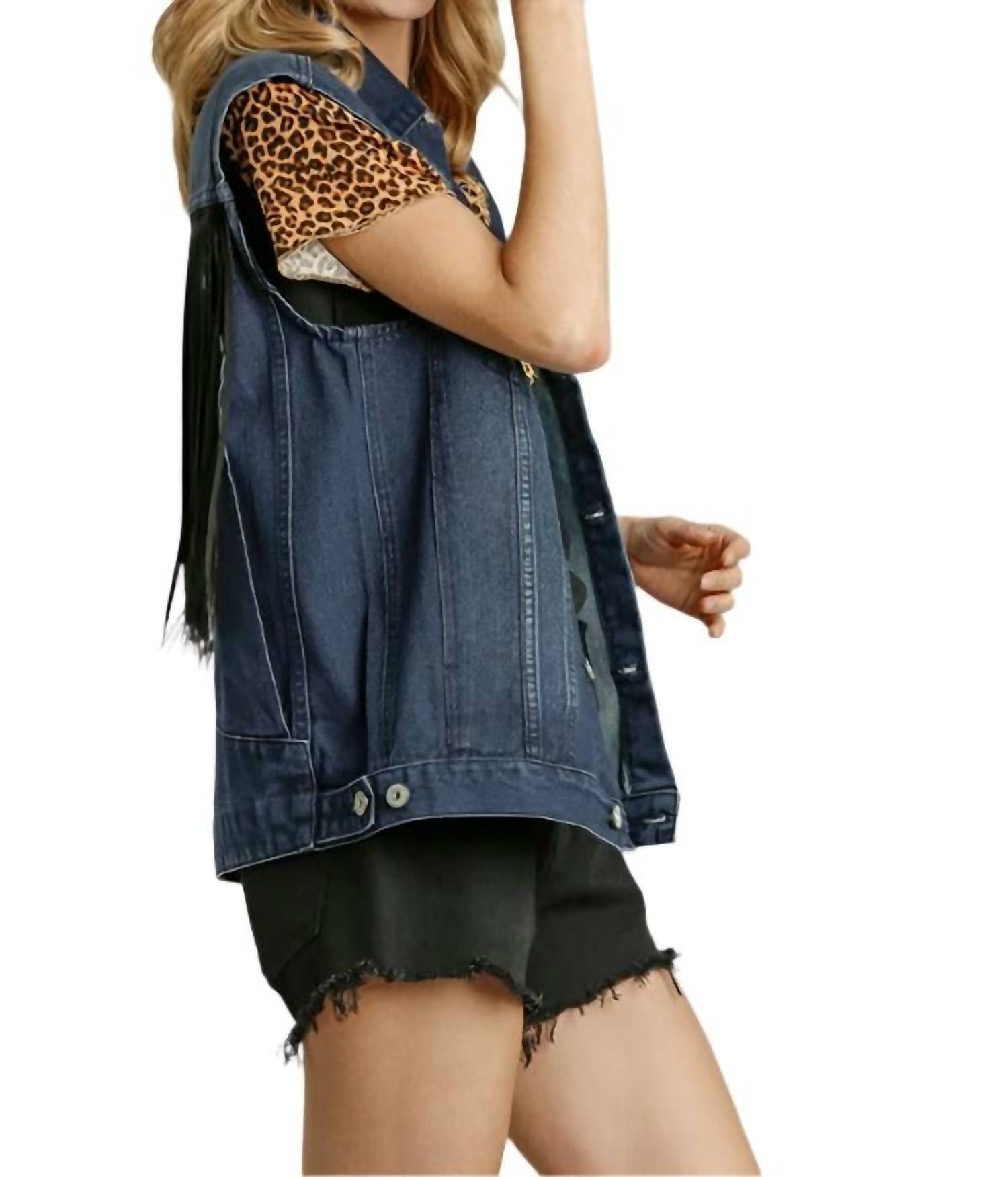 Umgee - Fringe Denim Vest
