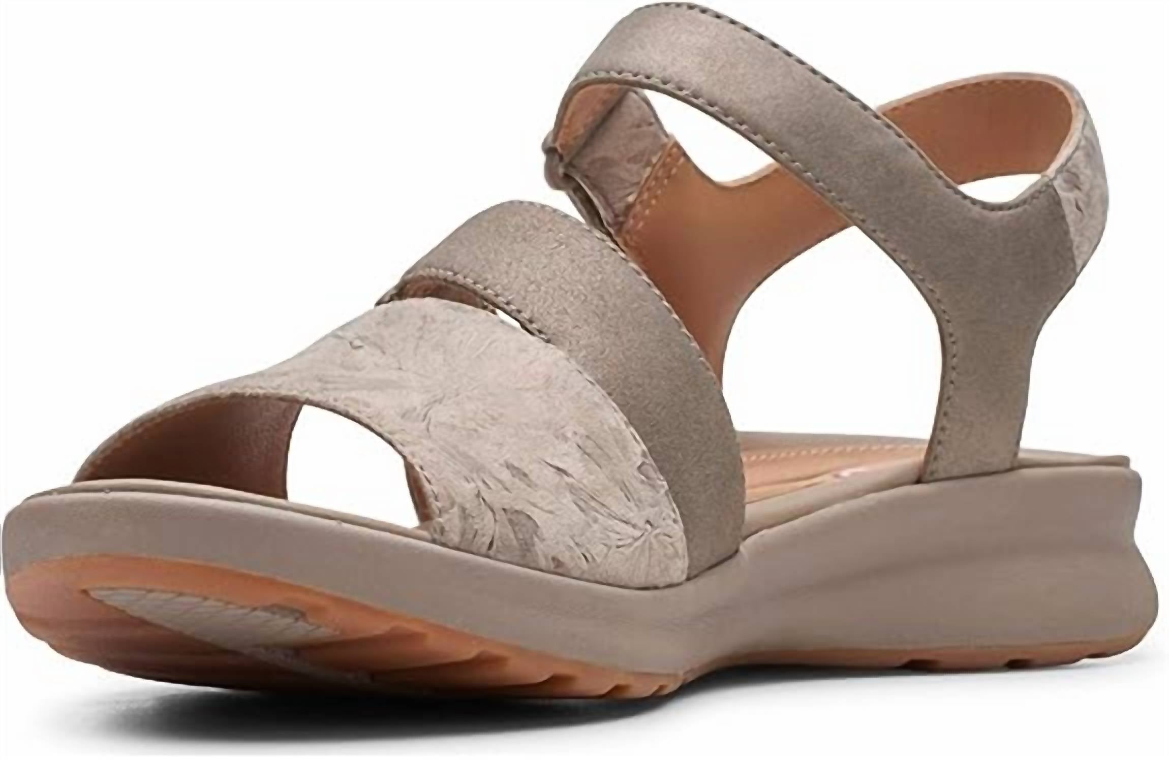 Clarks Women's Un Adorn Ease Sandal in taupe metallic combi - women's sandal - alternate view