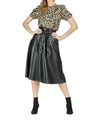 Jade - Pleather Midi Skirt