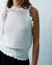 Melissa Nepton - Rana Crochet Sweater Top