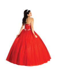 Karishma Creations - Queenly Sweetheart Sleeved Ball Gown
