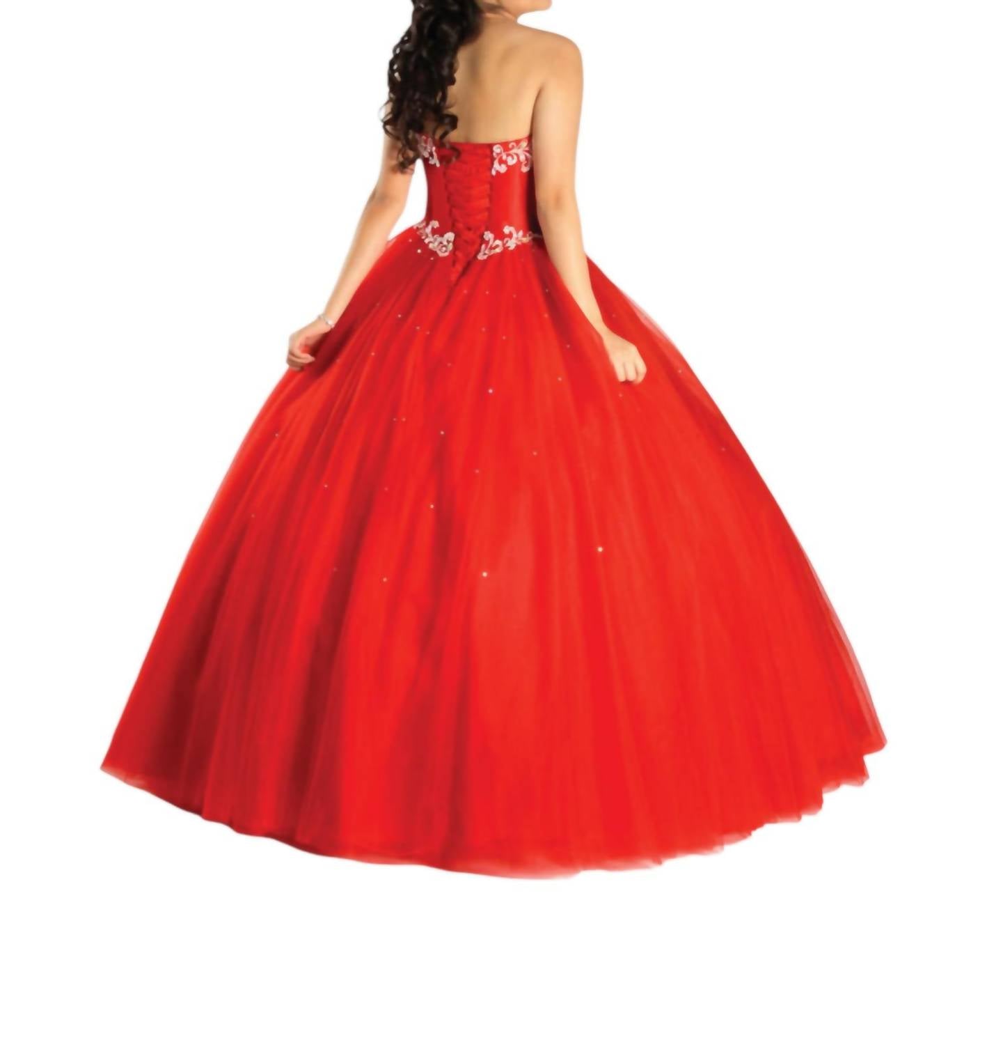 Karishma Creations - Queenly Sweetheart Sleeved Ball Gown