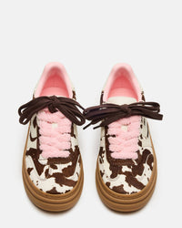 Steve Madden - Women's Dodge Cow Print Platform Sneakers